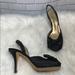Kate Spade Shoes | Kate Spade Mattie Black Satin Slingbacks Size 7.5 | Color: Black | Size: 7.5