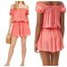 Kate Spade Pants & Jumpsuits | Nwt Kate Spade New York Lychee Off The Shoulder Romper Swim Cover Up Sz S | Color: Pink | Size: S