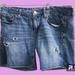 American Eagle Outfitters Shorts | American Eagle Outfitters Ripped Distressed Denim Jean Shorts In Blue Size 8. | Color: Blue | Size: 8