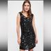 Free People Dresses | New Free People Speak Easy Mini Shift Dress Embellished Beaded Black Z211-12 | Color: Black | Size: Various