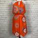 Anthropologie Dresses | Nwt Anthropologie Floreat Livia Halter Dress Size 6 Orange | Color: Orange | Size: 6