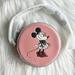 Coach Accessories | Nwt Coach X Disney Minnie Mouse Leather Round Coin Case Wristlet With Chain | Color: Pink | Size: Os