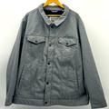 Levi's Jackets & Coats | Levi Strauss Jacket Mens Size 3xlt (Tall) Fleece Lined Full Zip Snap Jacket Gray | Color: Gray | Size: 3xlt
