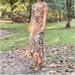 Anthropologie Dresses | Anthropologie| Drew Terry Maxi Wrap Dress | Color: Brown/Cream | Size: Xs