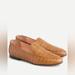 J. Crew Shoes | J. Crew Cecile Smoking Loafers In Croc Embossed Leather In Burnished Brown | Color: Brown/Tan | Size: 9.5