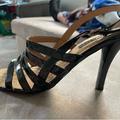 Nine West Shoes | Nine West Women's Black Slingback 3.5” Strappy Sandals Size 9 M. Never Worn! | Color: Black | Size: 9