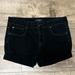 Nine West Shorts | Nine West Mid Rise Jean Shorts Women Size 8 Black Cuffed Embellished Denim | Color: Blue | Size: 8