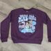 Disney Tops | Disney Alice In Wonderland Burgundy Sweatshirt Women Size L | Color: Purple/Red | Size: L