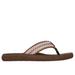 Skechers Women's Relaxed Fit: Asana - Vacationer Sandals | Size 9.0 | Brown | Textile | Vegan