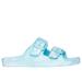 Skechers Girl's Foamies: Cali Blast - Marble Delight Sandals | Size 12.0 | Turquoise | Synthetic | Machine Washable