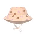 LÄSSIG Baby Kinder Sonnenhut Strandhut Sommerhut Sonnenschutz Kinderhut Babymütze wendbar atmungsaktiv UV-Schutz 80/Sun Protection Bucket Hat Corals peach rose, 03-06 Monate, Größe: 43/45