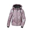 killtec Damen Skijacke/Funktionsjacke in Daunenoptik mit abzippbarem Schneefang KSW 100 WMN SKI QLTD JCKT, hell malve, 46, 42036-000