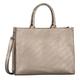 TOM TAILOR bags Denice Damen Shopper Umhängetasche Reißverschluss Mittelgroß Beige