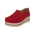 Women's Fashion Casual Shoes Heeled Shoes Slip On Shoes Comfortable Casual Shoes Bambas Women Dress Cheap, red, 3 UK