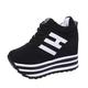 Women's Wedding Shoes Trainers Fashion Shoe Up Trainers for Women with Thick Lace Trainers for Women High Top Bottom for Women Classic Shoes Women, black, 7 UK