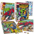 Spiderman Puzzles for Teens, Adults - Bundle with 2 Assorted 300 Piece Spiderman Puzzles Plus Stickers | Marvel Superhero Puzzles Set