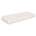 Naroote Mechanical Keyboard 60 Percent,61 Key Mechanical Keyboard Portable Compact 60% Gaming Keyboard With Led Backlit 60 Percent Keyboard Mechanical Keyboard 60% for (White Surface Red