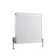 Milano Compact - Modern White Type 22 Central Heating Horizontal Double Panel Convector Radiator - 600mm x 500mm