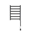 GRASKY Electric Towel Rail Black/White, Heated Towel Warmers, Electric Heated Towel Rail Wall Mount 6- Bars, Electric Towel Heater, 600 * 450 * 100 Mm (White) wwyy