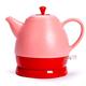 DameCo Ceramic Electric Kettle Cordless Water Teapot, Teapot-Retro 1L Jug, 1350W Water Fast For Tea Fast (Color : Red) interesting