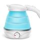 DameCo Electric Kettle Fold Mini Silica gel Travel Small Capacity Portable Household Kettle 110V-220V 0.5L（Blue ） interesting