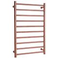 GRASKY Towel Warmer Radiator Rose Gold, Wall Mounted Electric Heated Towel Rack for Bathroom, 304 Stainless Steel Thermostatic Heated Towel Rail, 88W, 800X500x120mm,Hardwired wwyy
