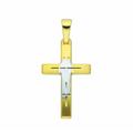 Kette mit Anhänger ADELIA´S "585 Gold Kreuz Anhänger" Halsketten Gr. Gelbgold 585, goldfarben (gold) Damen Ketten mit Anhänger