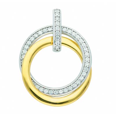 Kette mit Anhänger ADELIA´S "333 Gold Anhänger mit Zirkonia", gold, Halsketten, Damen, Schmuckset - Set mit Halskette Image