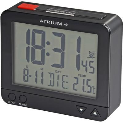 Funkwecker ATRIUM "A760-7", schwarz, Wecker, Digitalwecker, Quarzwecker, Innentemperatur, Schlafzimmer Image