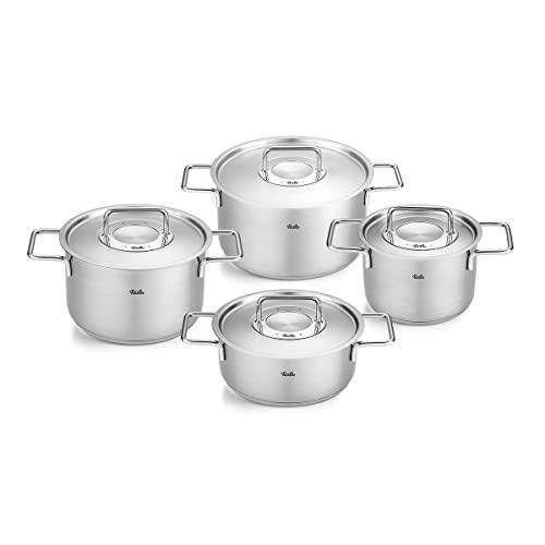 Topf-Set FISSLER ""Fissler Pure Collection"", silber (silberfarben), Töpfe, Made in Germany