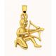 Kette mit Anhänger ADELIA´S "585 Gold Sternzeichen Schütze" Halsketten Gr. Gelbgold 585, goldfarben (gold) Damen Ketten mit Anhänger