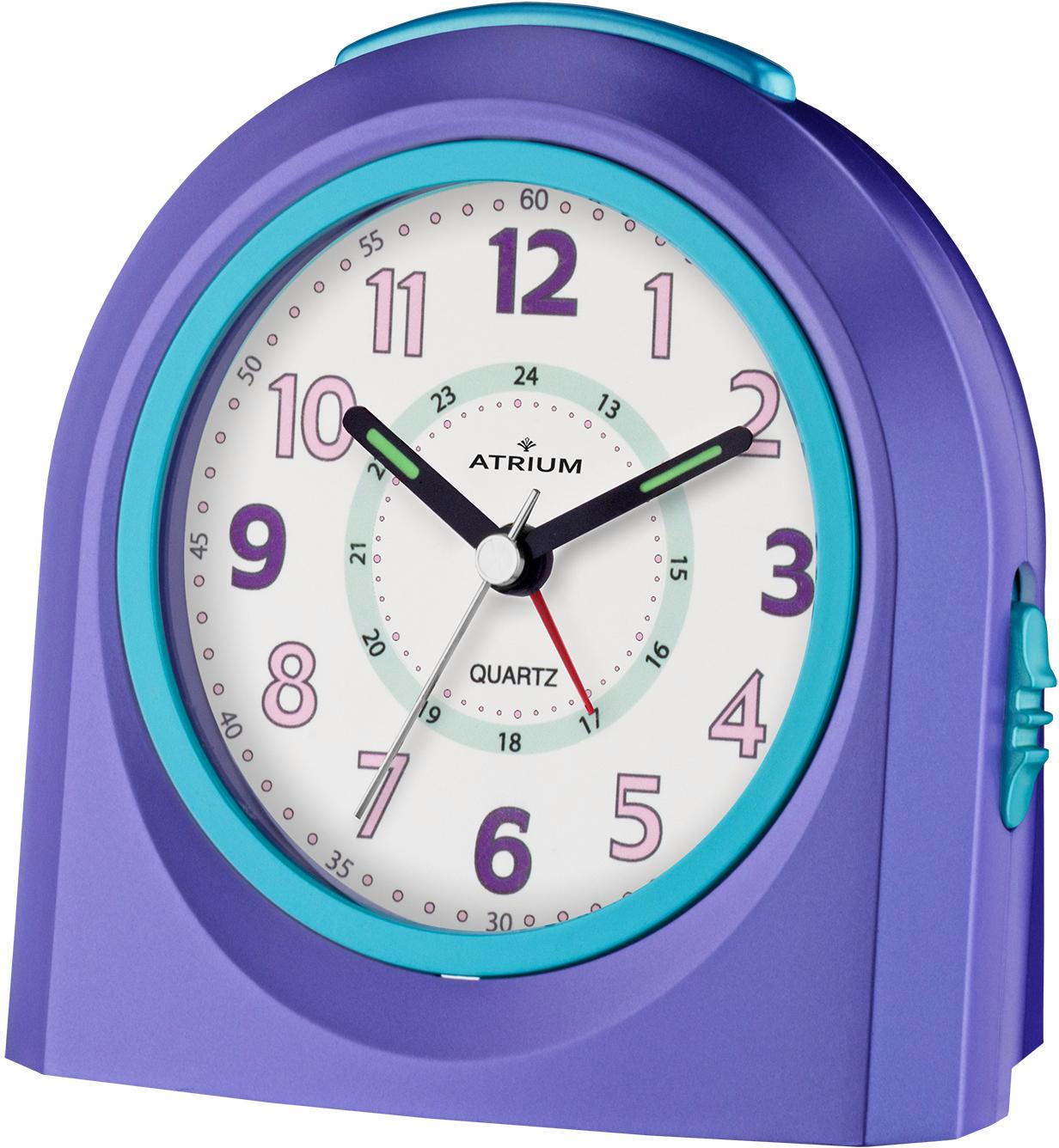 Kinderwecker ATRIUM "A921-8", lila, Wecker, Kinder, Kinderwecker, Lernwecker, Geschenkidee, Schulanfang, Kinderzimmer