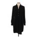 The Limited Casual Dress - Shirtdress Collared 3/4 sleeves: Black Print Dresses - Women's Size Large