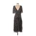 Stevie May Casual Dress - Midi: Brown Dresses - Women's Size Small