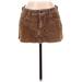 Hollister Casual Mini Skirt Mini: Brown Print Bottoms - Women's Size 9