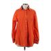 Tommy by Tommy Hilfiger Long Sleeve Button Down Shirt: Orange Tops - Women's Size 8