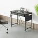 AKLOV Color 31.5" W Rectangle Writing Desk Wood/Metal in Black | 29.1 H x 31.5 W x 15.75 D in | Wayfair L0C6M93G62