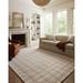 White 90 x 60 x 0.38 in Area Rug - Chris Loves Julia x Loloi Polly Cream/Sand Area Rug Cotton | 90 H x 60 W x 0.38 D in | Wayfair