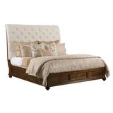 Kincaid Commonwealth Panel Bed Wood & /Upholstered/Polyester in Brown | 66 H x 66 W x 98.5 D in | Wayfair 161-313P