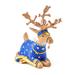MacKenzie-Childs Patience Brewster Dash Away Sitting Comet Reindeer Figure Resin in Blue/Brown/Yellow | 6.75 H x 4 W x 7 D in | Wayfair 08-41123