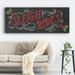 The Holiday Aisle® Sleigh Rides Premium Gallery Wrapped Canvas - Ready To Hang Canvas, Solid Wood in Black | 20" H x 50" W x 1.5" D | Wayfair