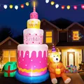 Gâteau d'anniversaire gonflable avec ours en peluche pour enfants décoration de fête