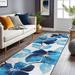 Blue/White 82.7 x 23.6 x 0.3 in Area Rug - Winston Porter Pavolko White/Blue Performance Rug Polypropylene | 82.7 H x 23.6 W x 0.3 D in | Wayfair