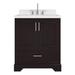 Ariel Bath Stafford 30.25" Single Bathroom Vanity w/ Quartz Top Wood/Quartz Top in Brown | 36 H x 30.25 W x 22 D in | Wayfair M030SCQOVOESP