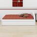 Red Barrel Studio® Full Size Upholstered Tufted Daybed w/ Trundle & Cloud Shaped Guardrail Upholstered in White | 28 H x 42 W x 79 D in | Wayfair