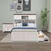 Winston Porter Aborn 2 Piece Bedroom Set Wood in Brown/White | 46.91 H x 57.91 W x 86.31 D in | Wayfair 928EA61277394A7A806DFF425DDEDBBE