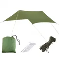 Tente de Camping en plein air tapis imperméable voile d'ombrage bloc UV auvent touristique