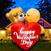 The Holiday Aisle® Kiss Couple Bear Inflatable Polyester | 48 H x 48 W x 34 D in | Wayfair D7B1CB1576BE4EF0B092A3A2CED2EB29