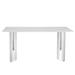 Ivy Bronx Issie Rectangular Metal in Gray/White | 29.5 H x 63 W x 35.4 D in | Wayfair CD165498FBB74B4E827D9EE9717F8DD7