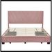 Red Barrel Studio® Storage Bed Linen Upholstered Platform Bed w/ 3 Drawers Upholstered in Pink | 41 H x 66 W x 85.75 D in | Wayfair